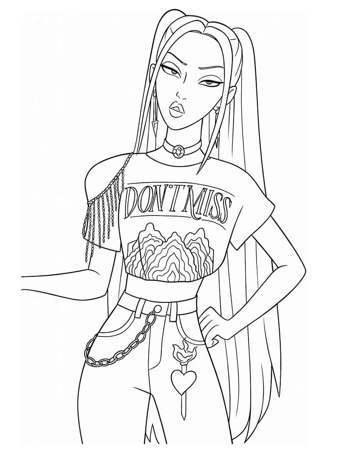 Mira Kpop Demon Hunters omalovánka