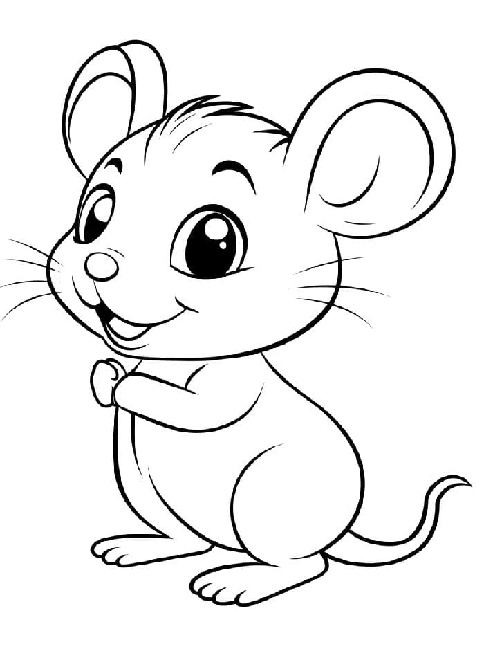 Myš bezplatně omalovánka