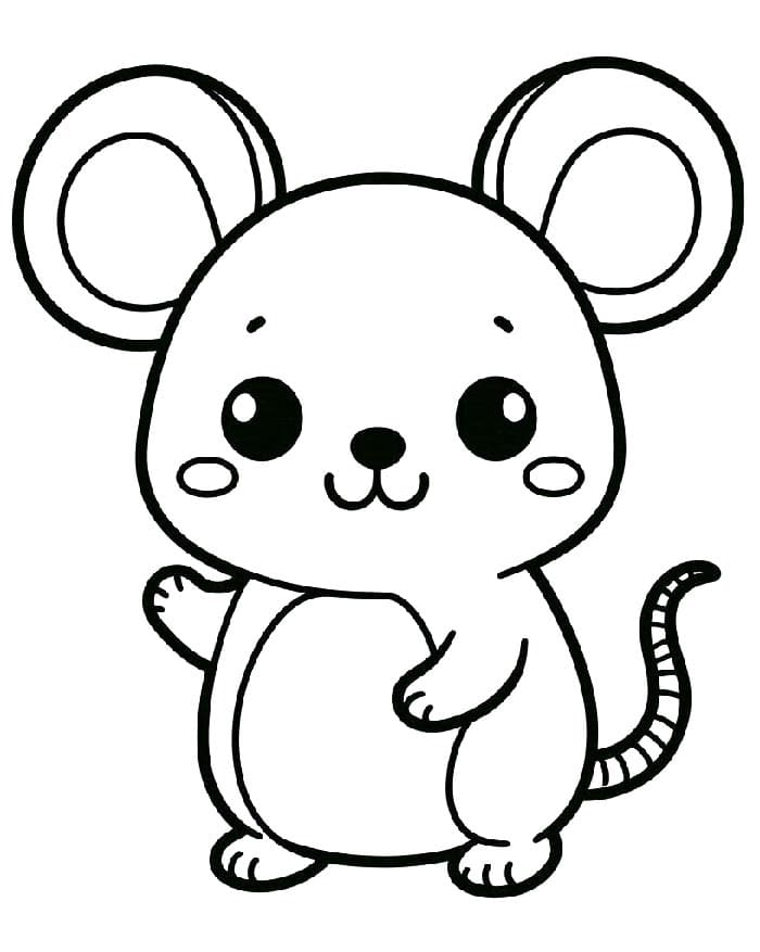 Myš omalovánky