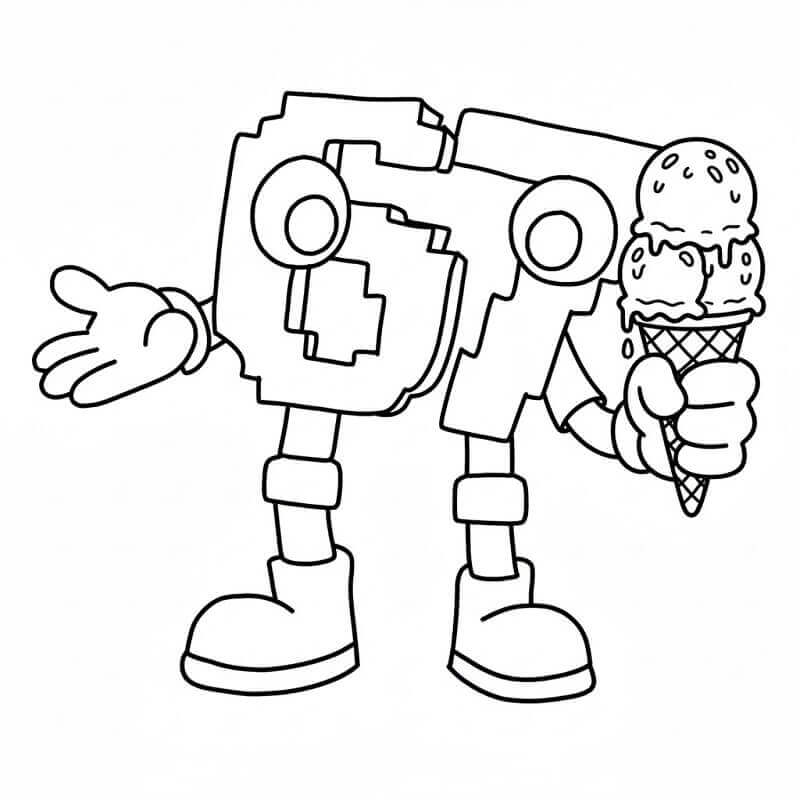 Nádherný 67 Brainrot omalovánka