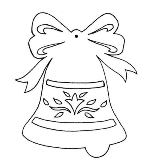 Nejjednodušší Vánoční Zvonek omalovánka