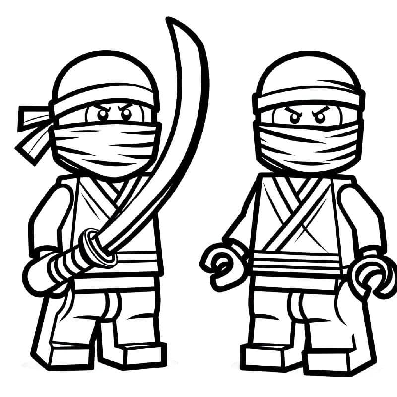 Ninjago (7) omalovánka