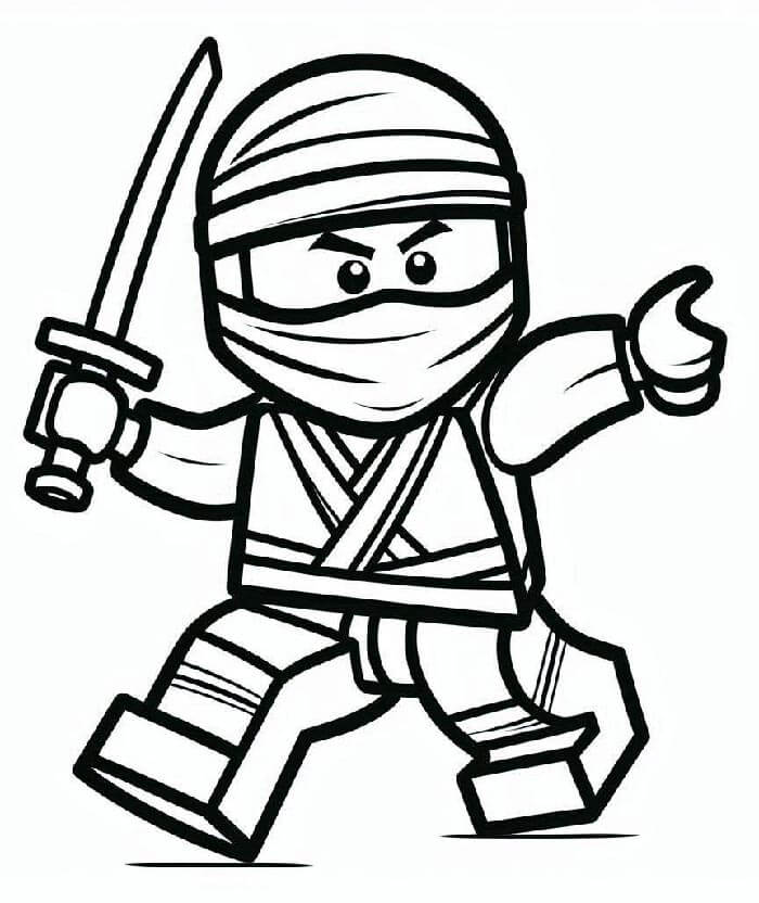 Ninjago (9) omalovánka