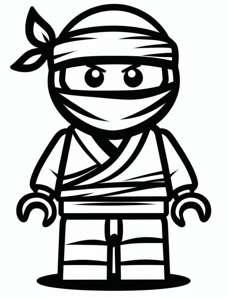 Ninjago Tisknutelná Zdarma omalovánka