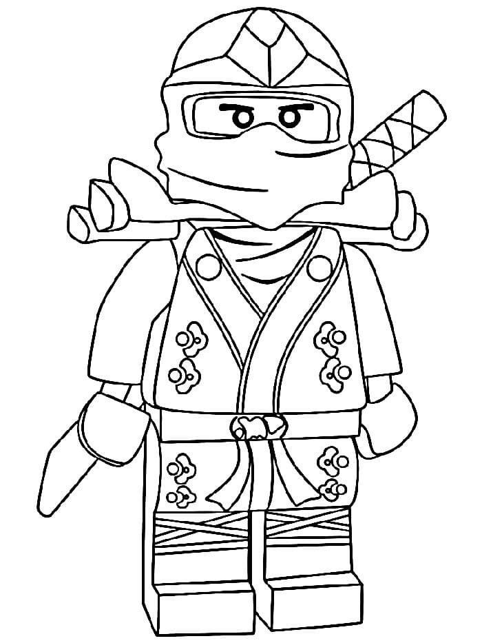 Ninjago Zdarma omalovánka