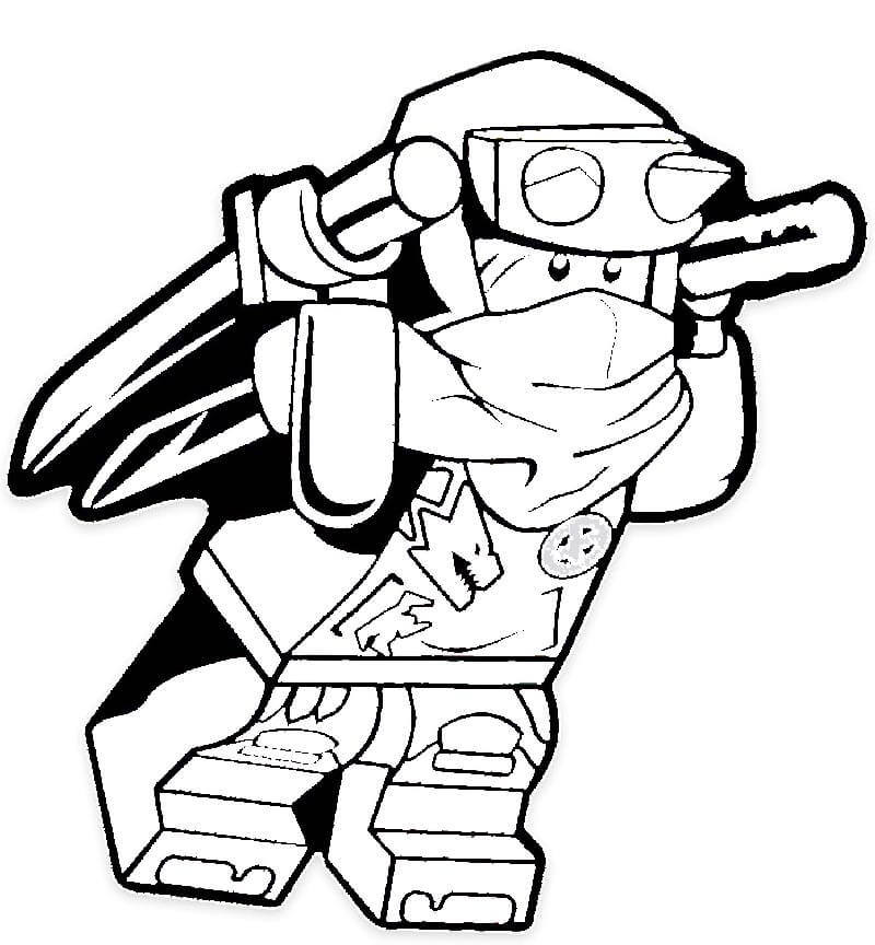 Ninjago pro 4leté Děti omalovánka