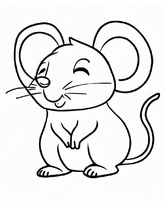 Normální Myš omalovánka