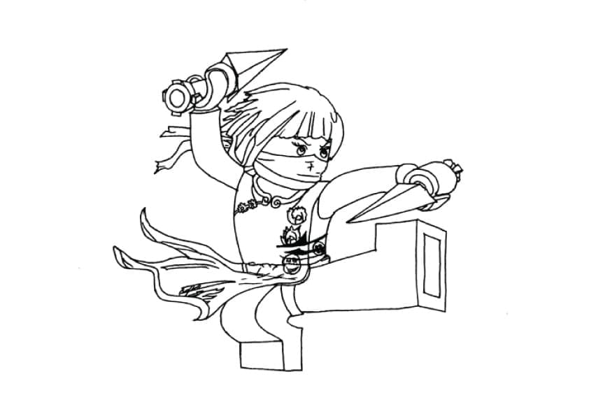 Nya Lego Ninjago omalovánka