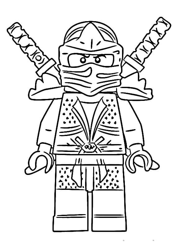 Obrázek Ninjago Zdarma omalovánka