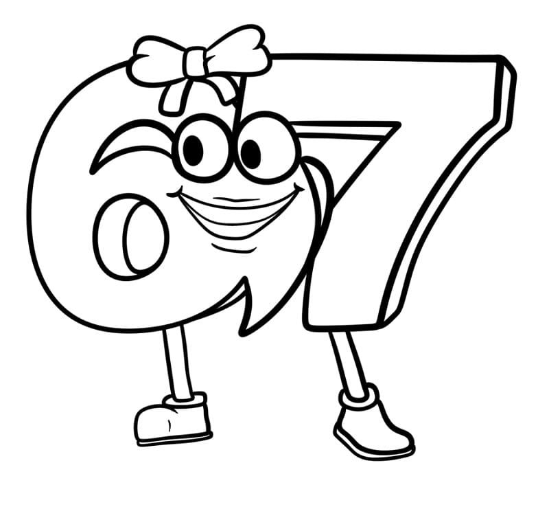 Ohromující 67 Brainrot omalovánka