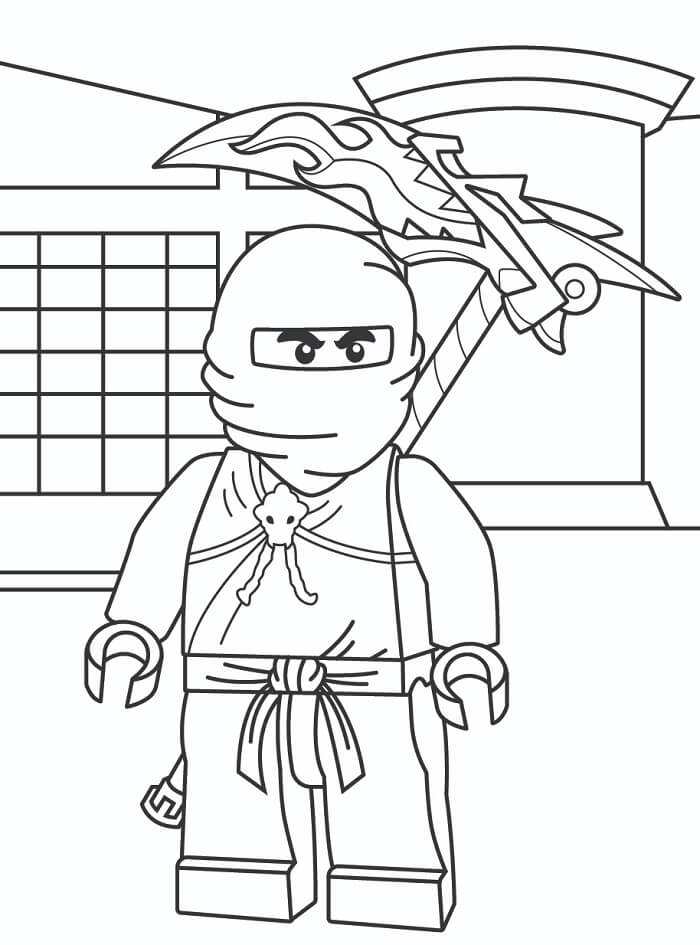 Ohromující Ninjago omalovánka