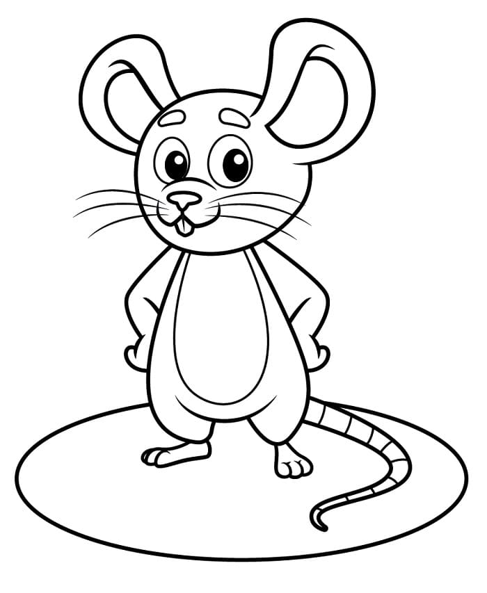 Okouzlující Myš omalovánka