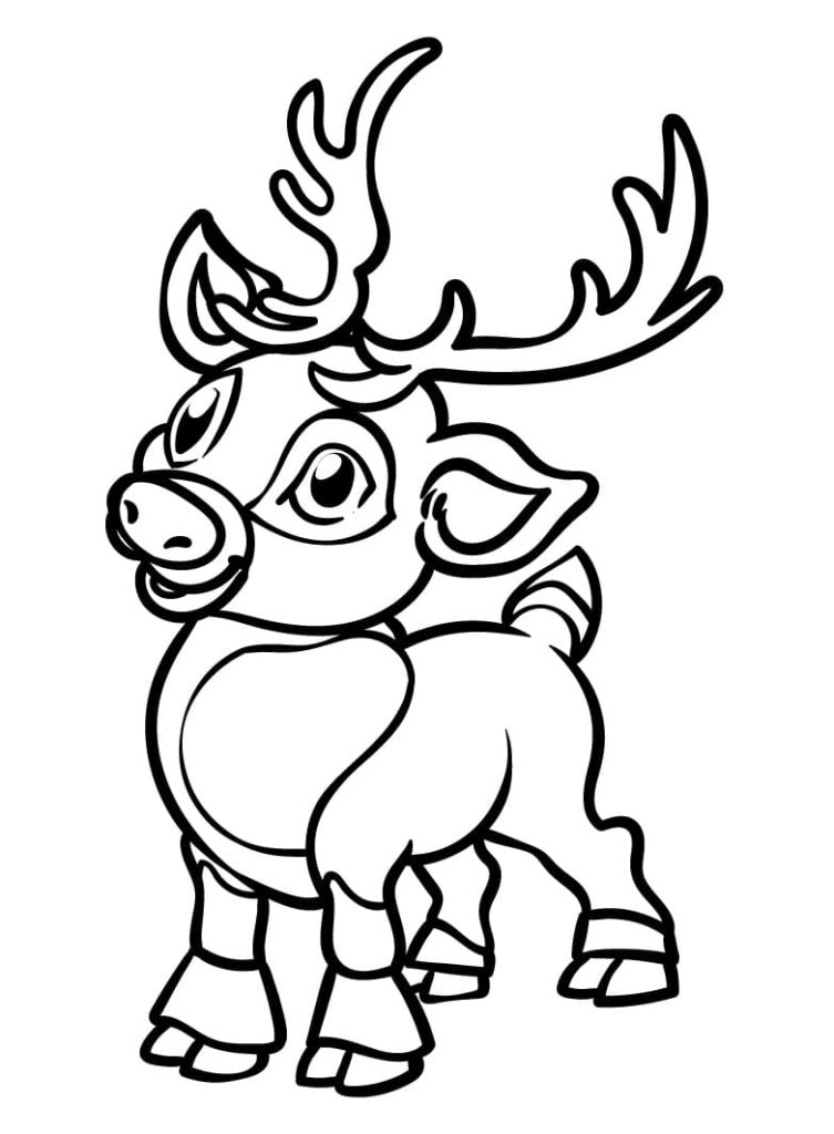 Omalovánka Okouzlující Sob