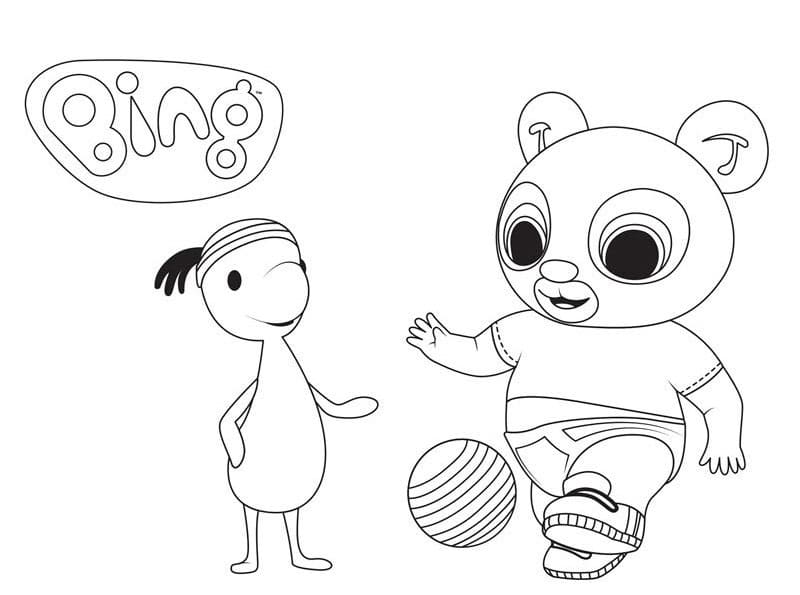 Padget a Pando omalovánka