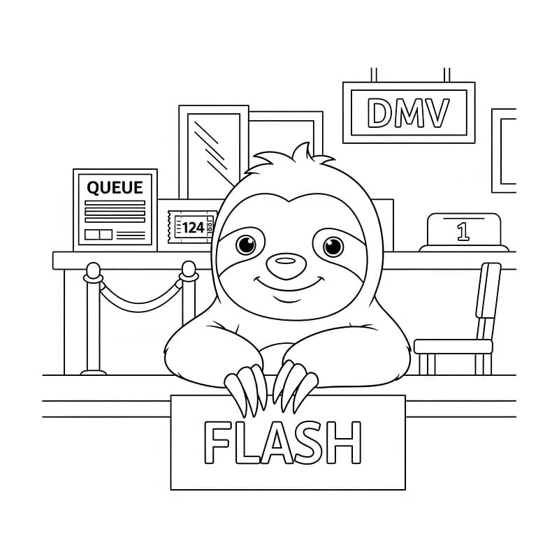 Pěkný Zootropolis omalovánka