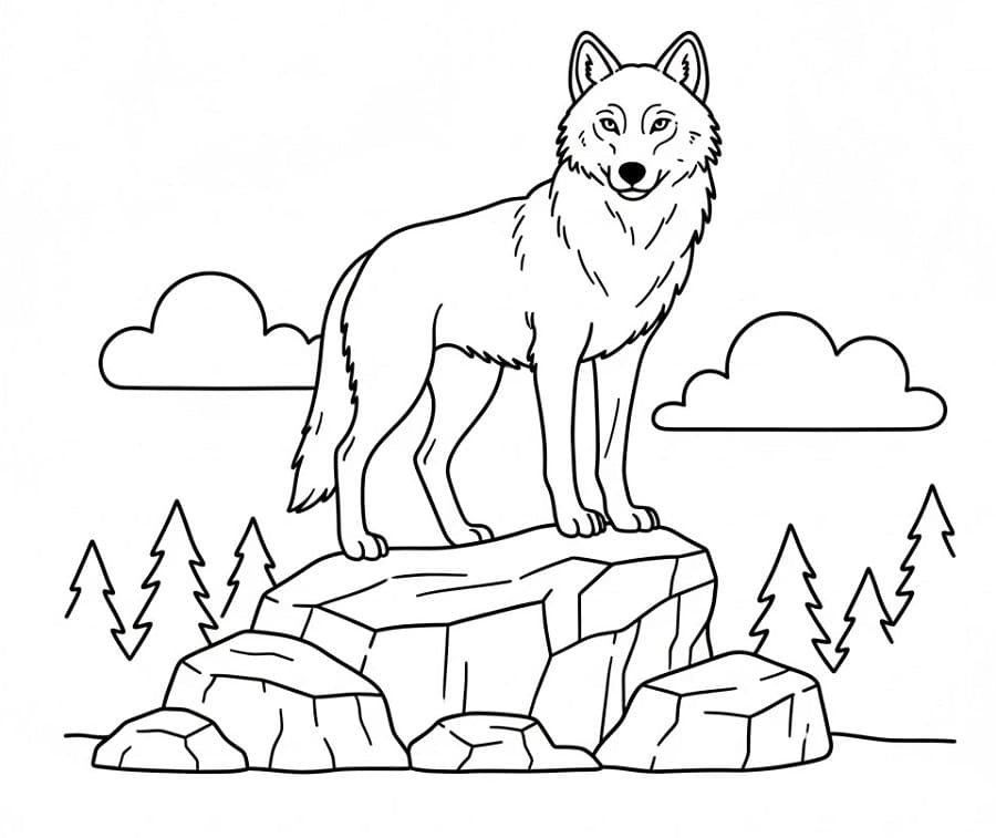 Vlci omalovánky