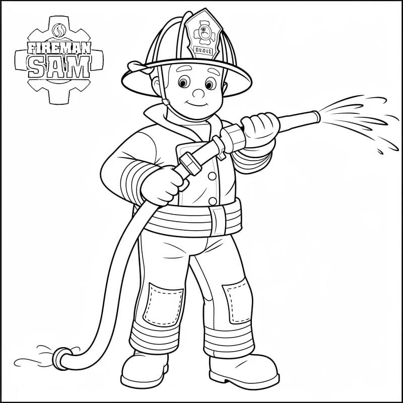 Požárník Sam je Skvělé omalovánka