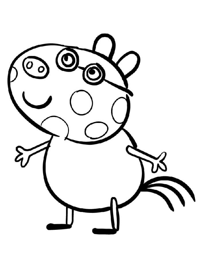 Prasátko Peppa (3) omalovánka