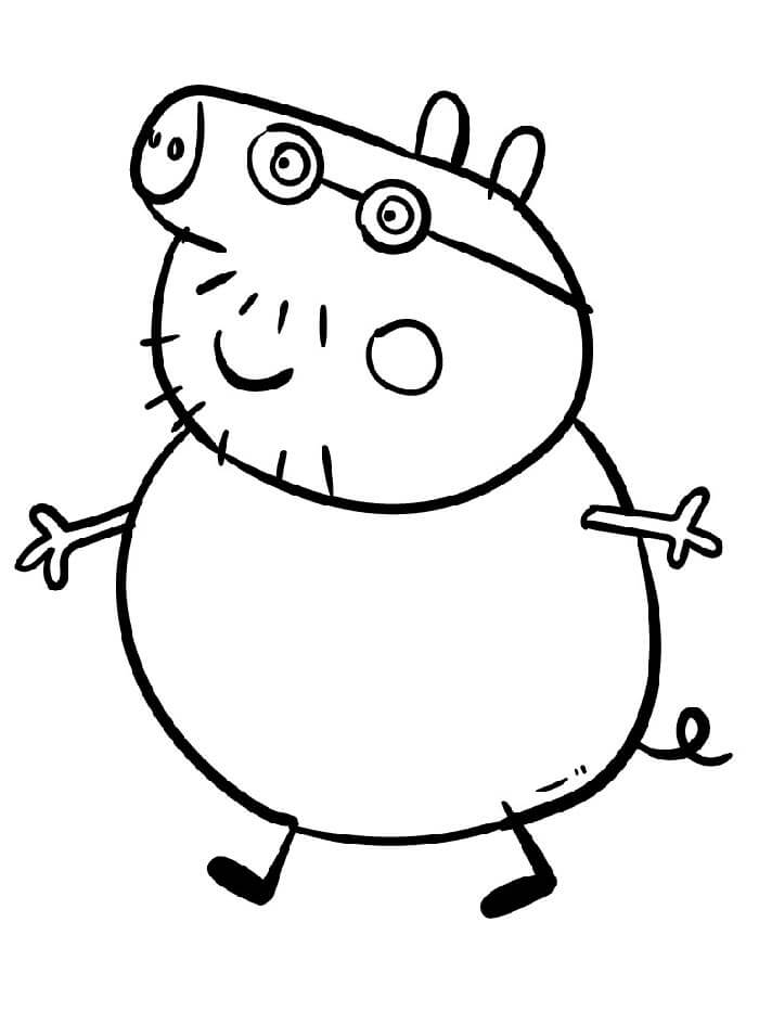 Prasátko Peppa (7) omalovánka