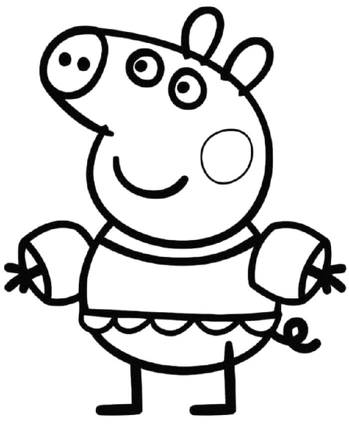 Prasátko Peppa (9) omalovánka