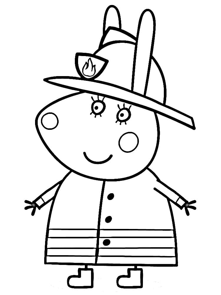 Prasátko Peppa Zdarma pro Děti omalovánka