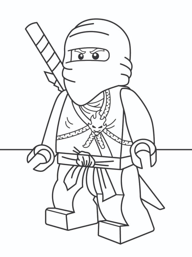 Omalovánka Přátelské Ninjago