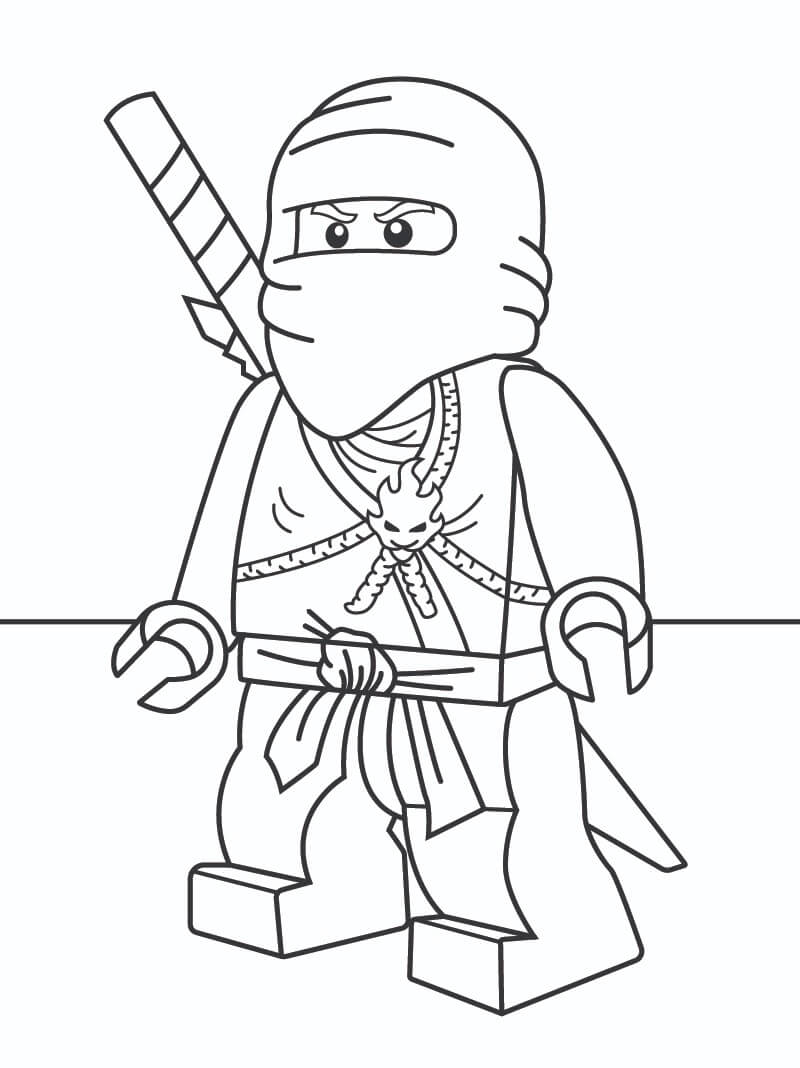 Přátelské Ninjago omalovánka