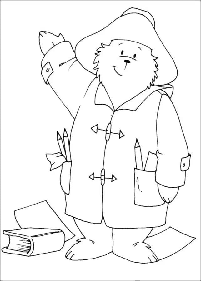 Přátelský Paddington omalovánka