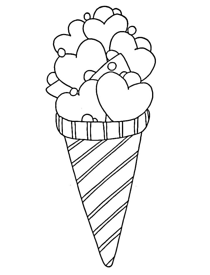Půvabný Zmrzlina omalovánka