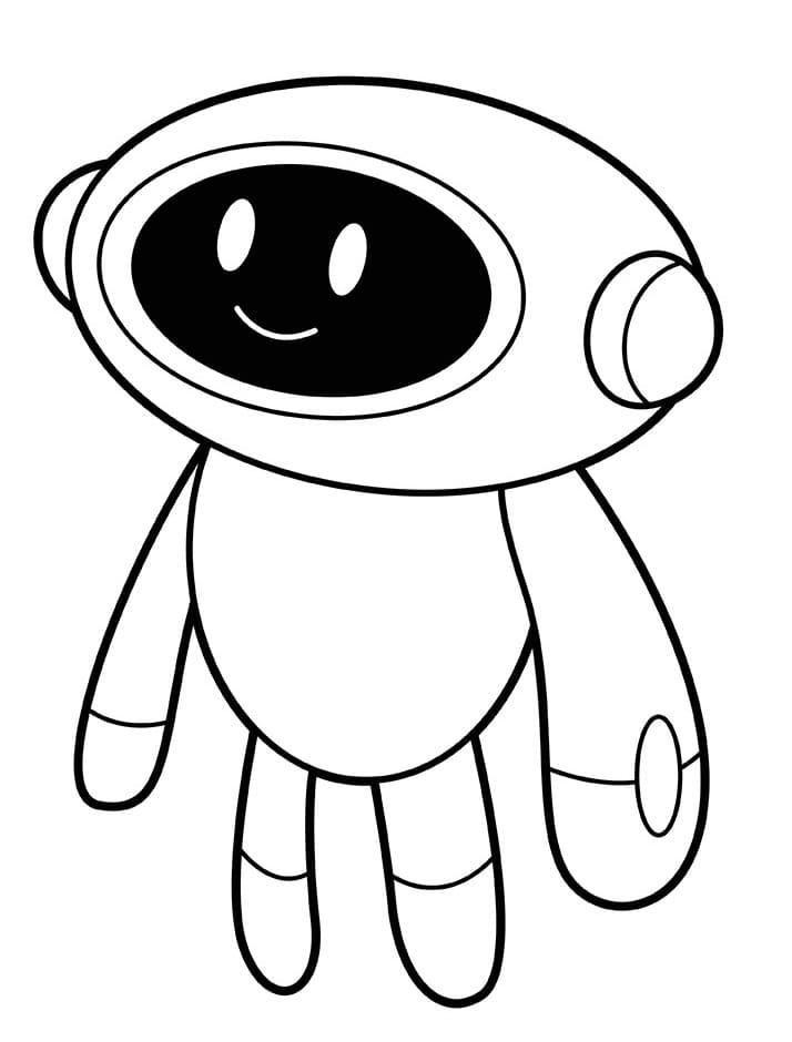 Robot K Tisku omalovánka