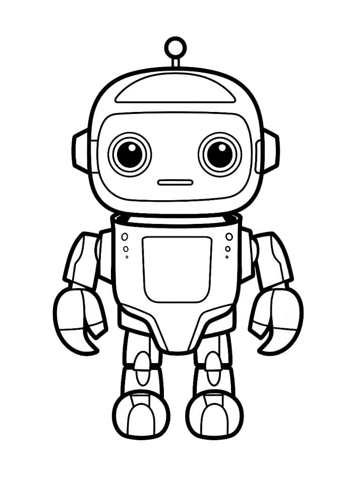 Robot Tisk Zdarma omalovánka