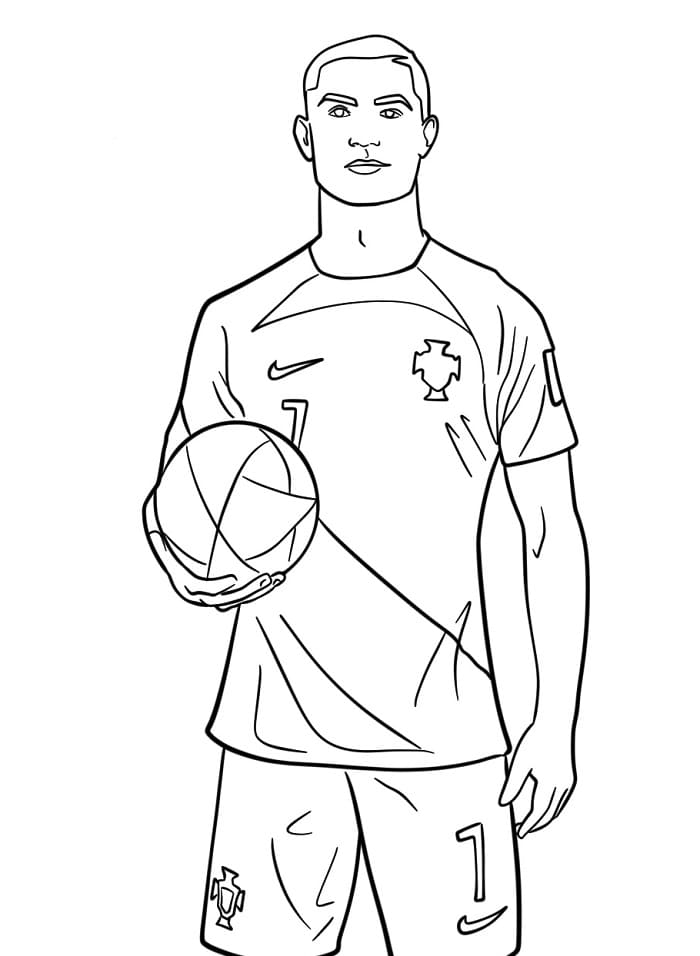 Cristiano Ronaldo omalovánky