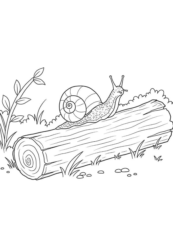 Rozkošný Hlemýžď omalovánka