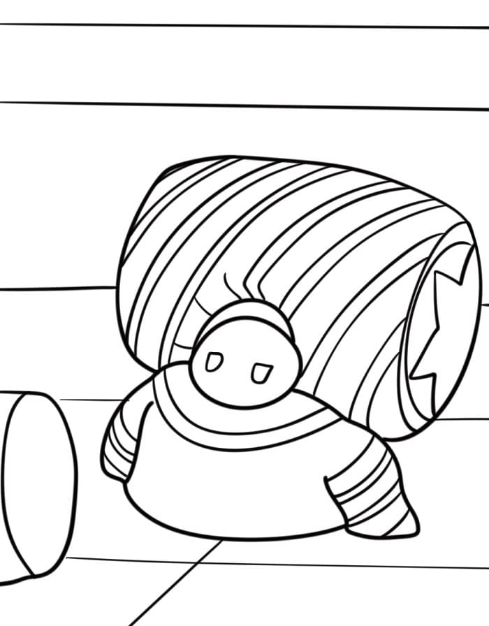 Roztomilý Fall Guys omalovánka