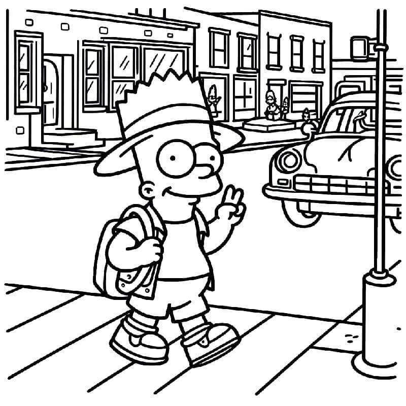 Simpsonovi Tisknutelní Zdarma omalovánka