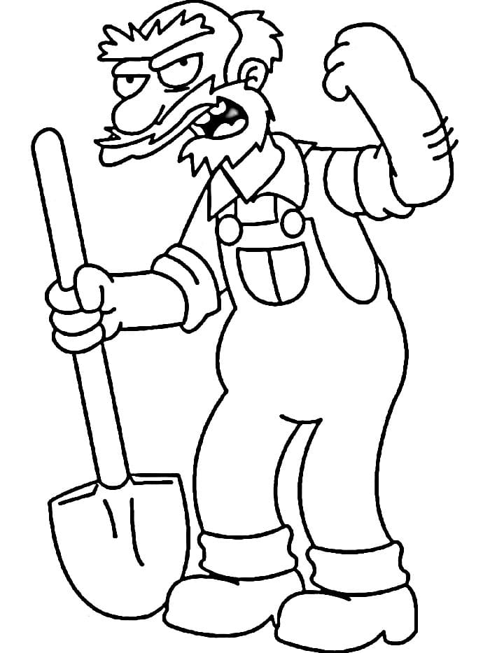 Simpsonovi Tisknutelní omalovánka