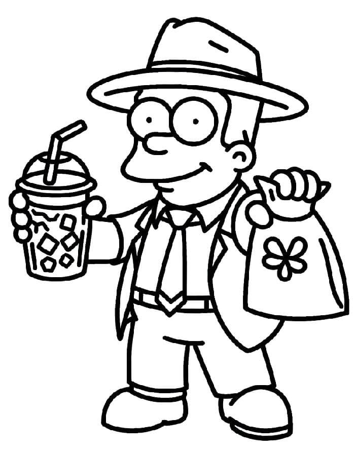 Simpsonovi Vymalovatelní pro Děti omalovánka