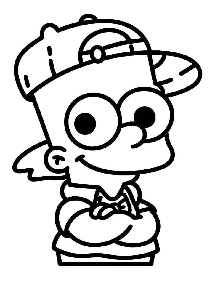 Simpsonovi pro 2leté Děti omalovánka