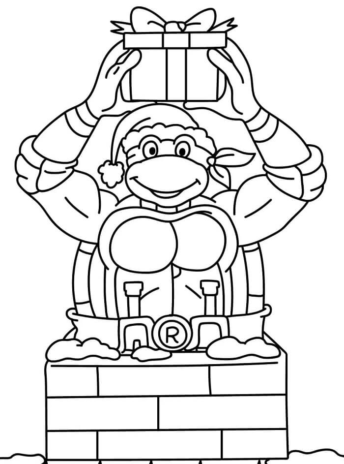 Skvělé Želvy Ninja omalovánka