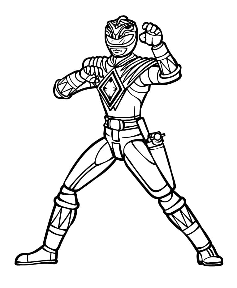 Skvělí Power Rangers omalovánka