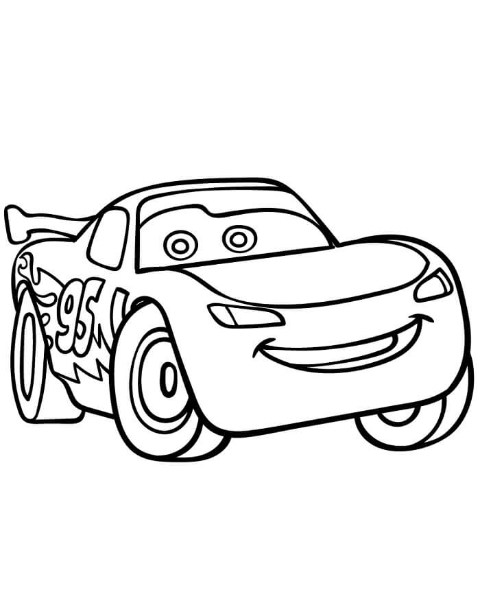 Skvělý Blesk McQueen omalovánka