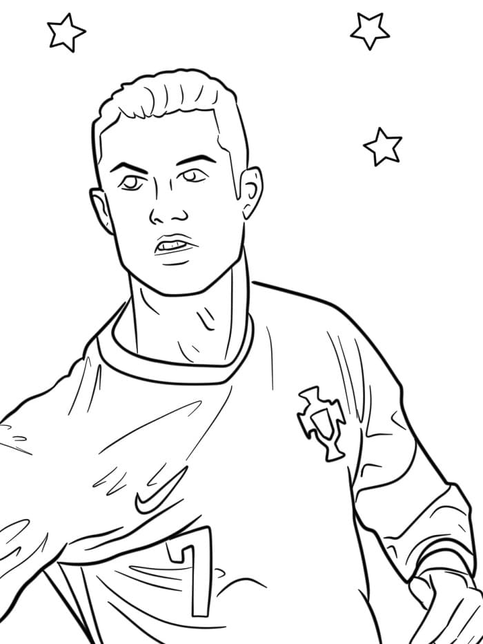 Skvělý Cristiano Ronaldo omalovánka