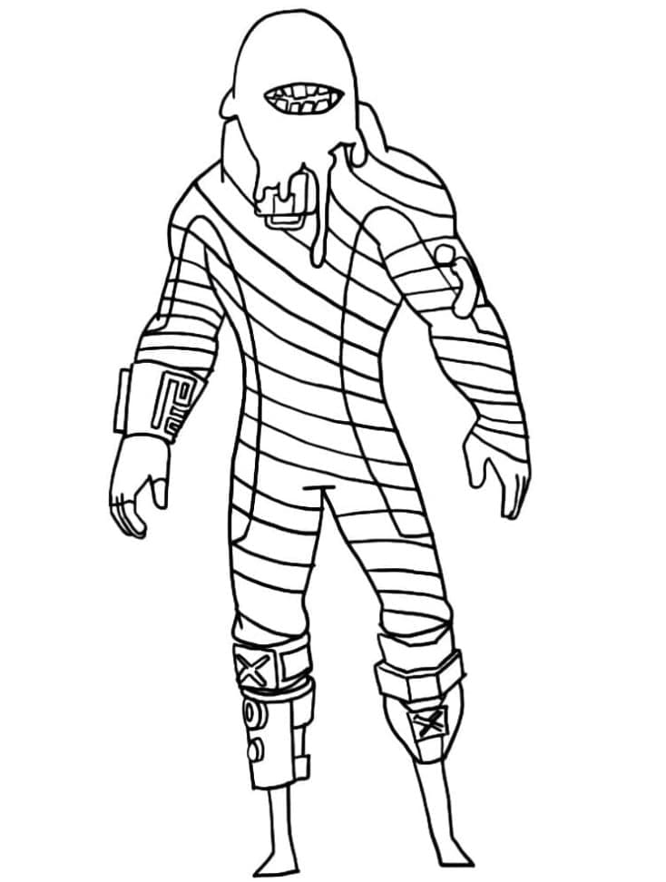 Skvělý Fortnite omalovánka