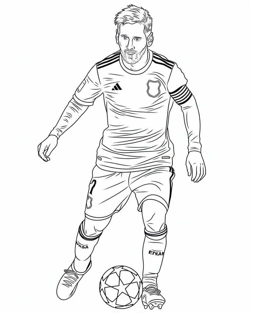 Skvělý Lionel Messi omalovánka