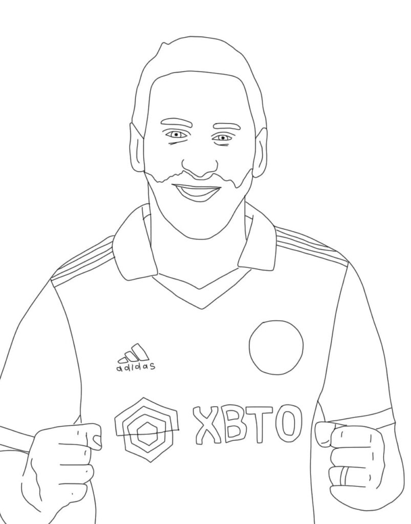 Omalovánka Skvělý Messi