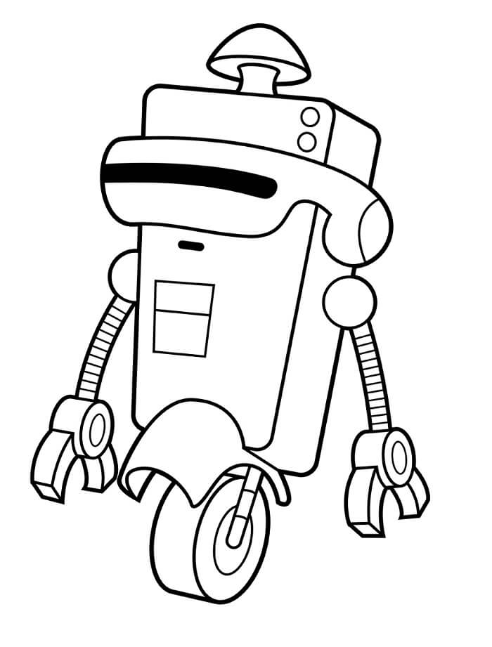 Skvělý Robot omalovánka