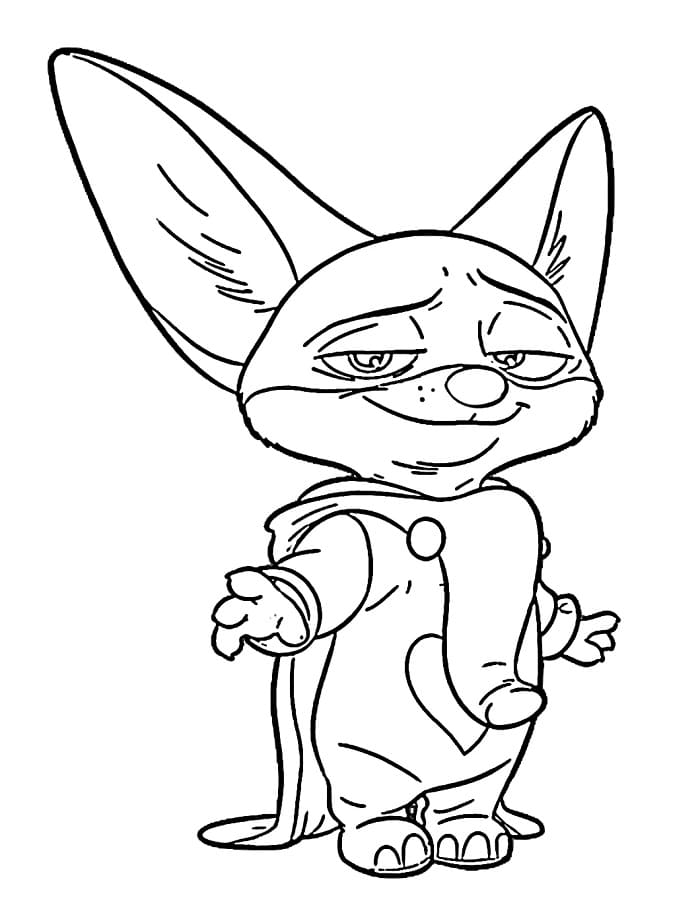 Skvělý Zootropolis omalovánka