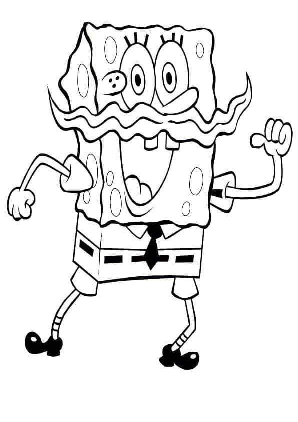 Snadný Spongebob omalovánka