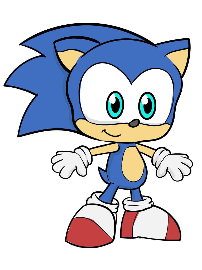 Jak Nakreslit Sonic