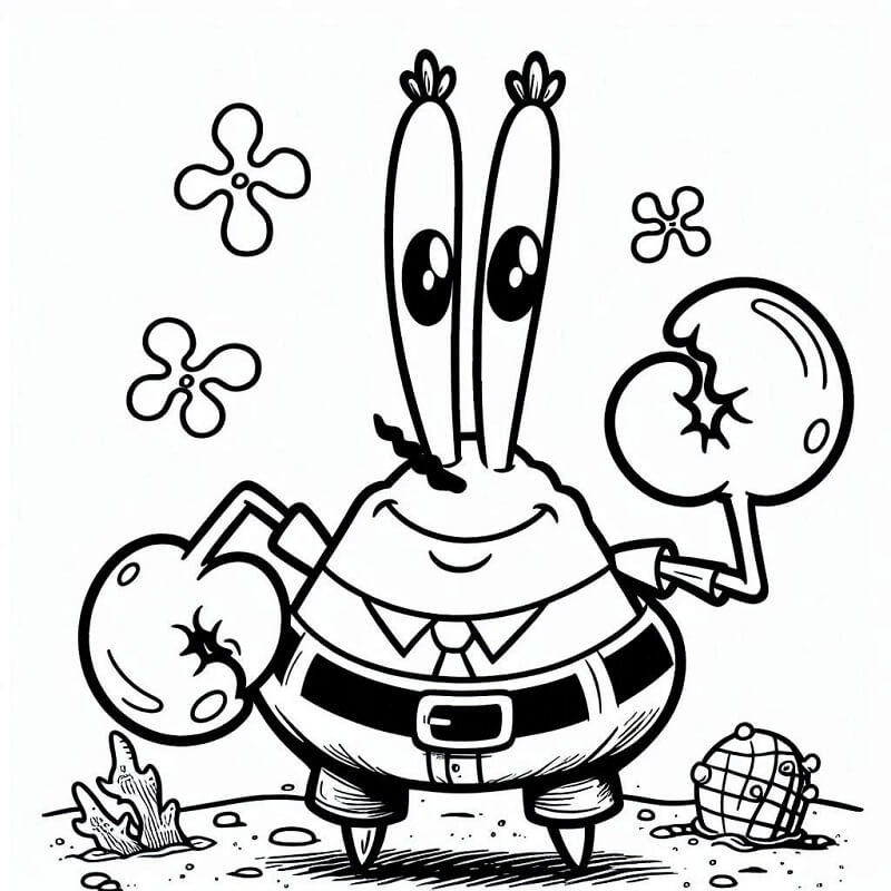 Spongebob Tisknutelný Zdarma omalovánka